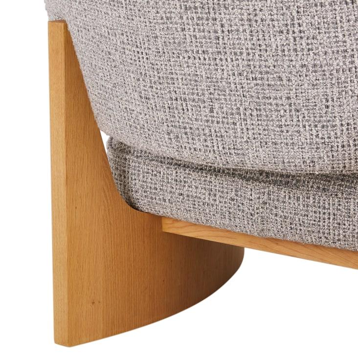 Maisons du Monde Shiro - Sillón de tela gris claro Superdescuento