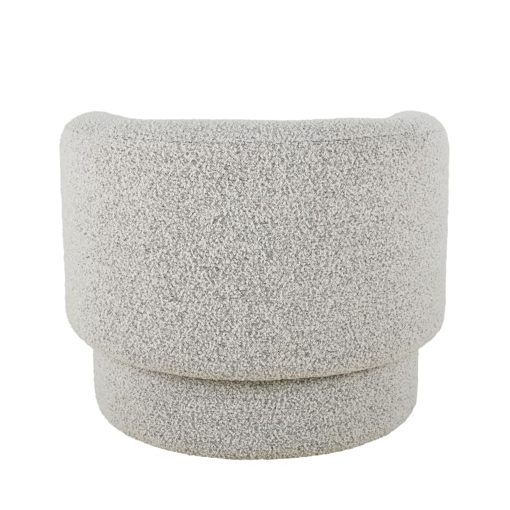 Maisons du Monde Boogie - Sillón de tela color gris moteado efecto lana rizada Envío internacional gratuito