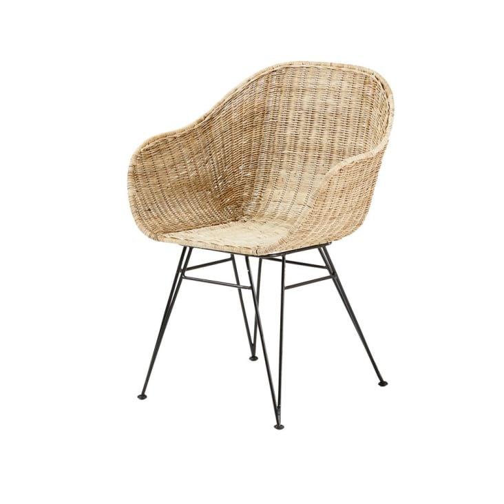 Maisons du Monde Zia - Silla de mimbre trenzado Tienda de fábrica