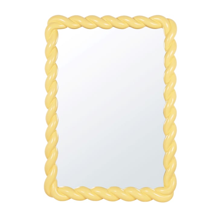 Maisons du Monde Louma - Espejo rectangular amarillo 70x100 cm Rebajas de fin de temporada