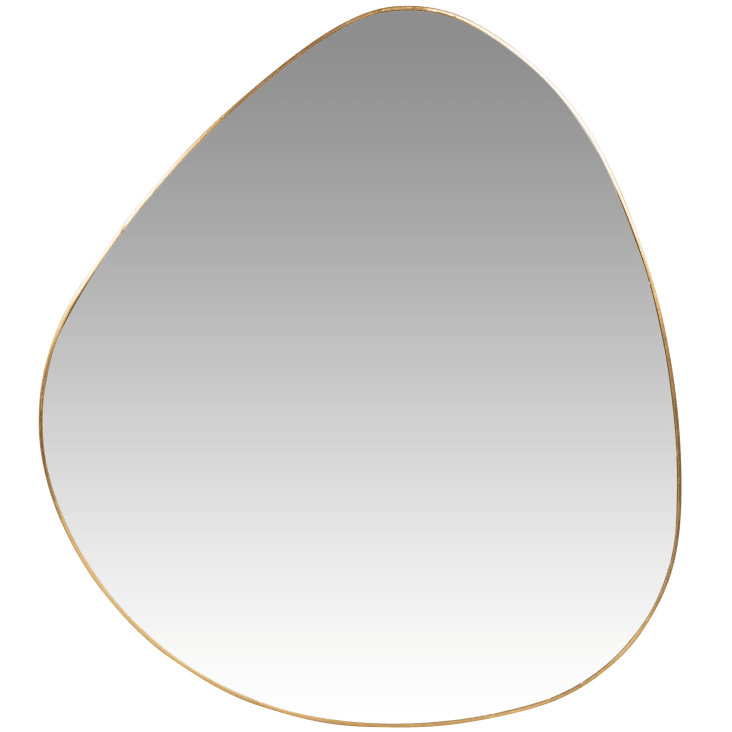 Maisons du Monde Judi - Espejo irregular de metal dorado 42 x 42 Precio ultrabajo