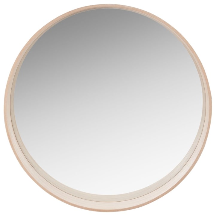 Maisons du Monde GABRIEL - Espejo redondo beige D. 70 Outlet