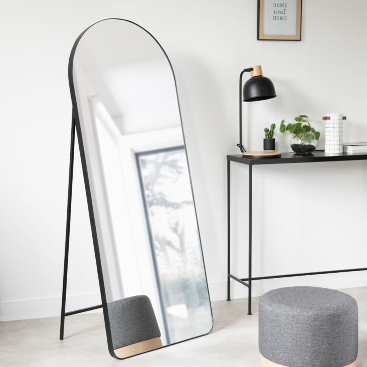 Maisons du Monde LISA - Espejo de pie de metal negro 60 x 150 Ofertas