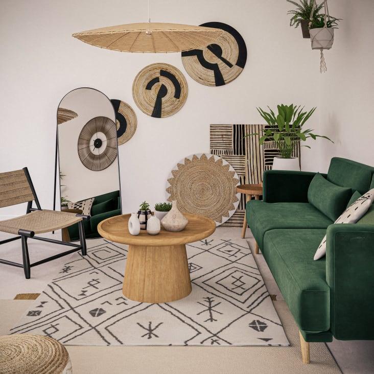 Maisons du Monde LISA - Espejo de pie de metal negro 60 x 150 Ofertas