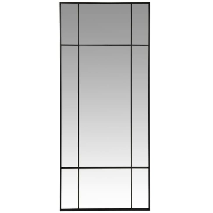 Maisons du Monde OKLAHOMA - Espejo grande de metal negro 70 x 170 Venta caliente