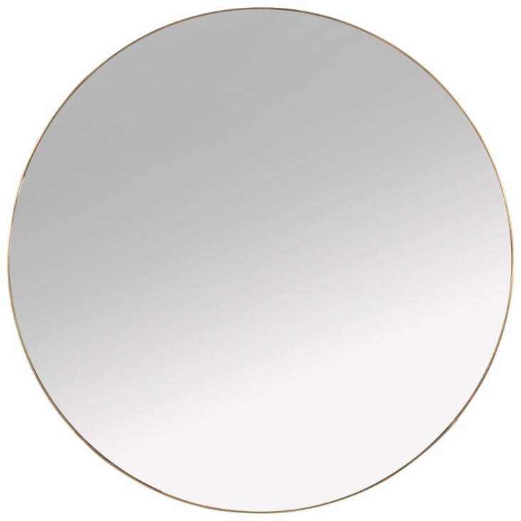 Maisons du Monde KENYA - Espejo de metal dorado D.70 En oferta