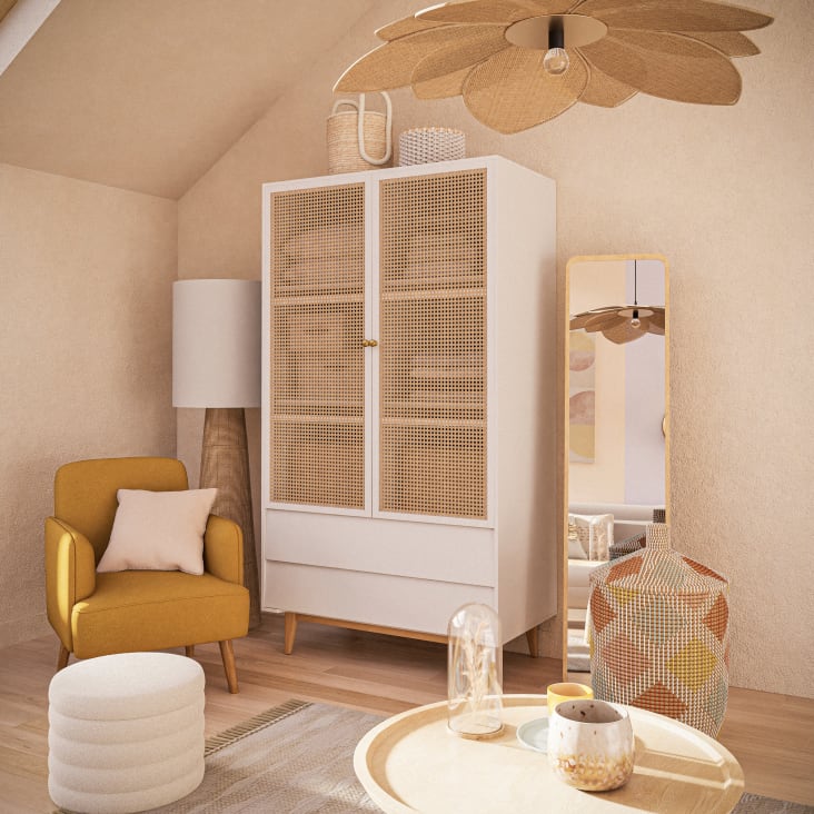 Maisons du Monde Espejo de pie de paulonia 41x160 Rebajas baratas