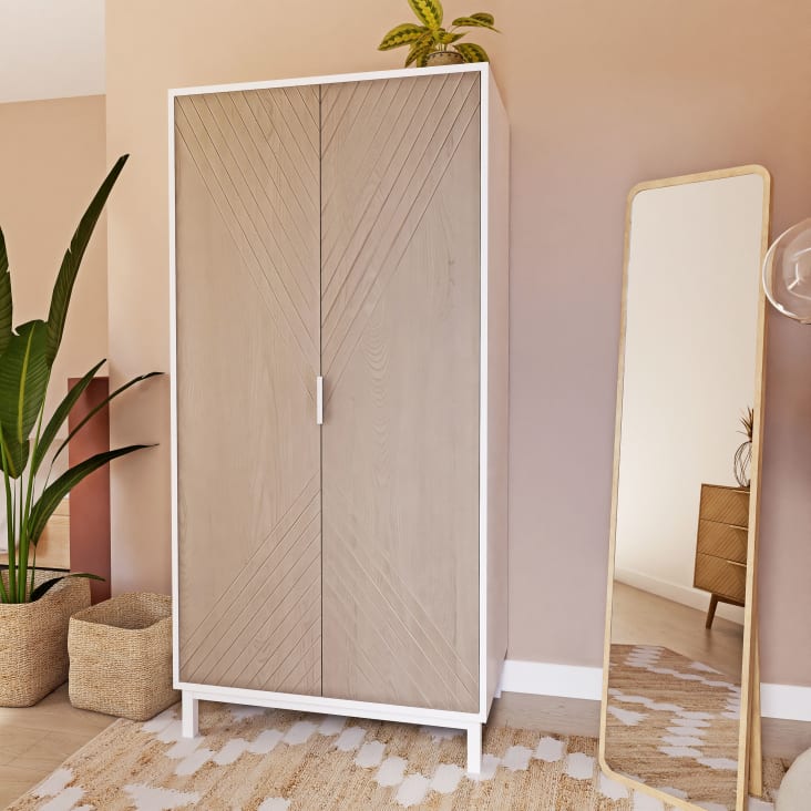 Maisons du Monde Espejo de pie de paulonia 41x160 Rebajas baratas