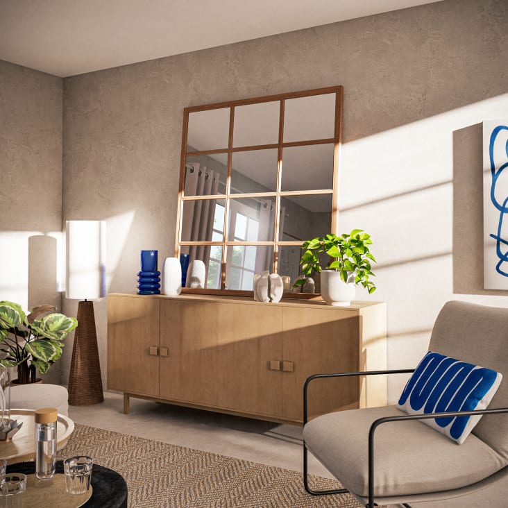Maisons du Monde MEYA - Espejo ventana 120 x 130 Los más vendidos