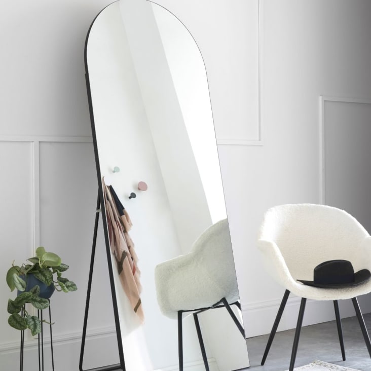 Maisons du Monde MAXANDRE - Espejo de arco grande de pie negro 80x200 Ventas relámpago