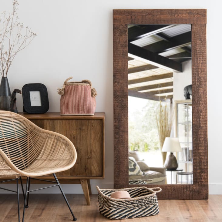 Maisons du Monde Espejo de pino 82x165