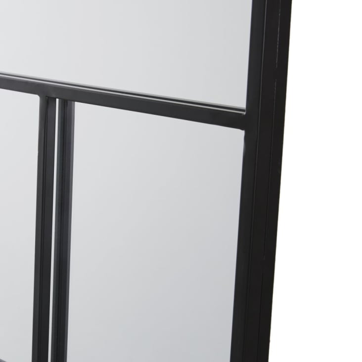 Maisons du Monde JOSH - Espejo de metal negro 91x121 Liquidación