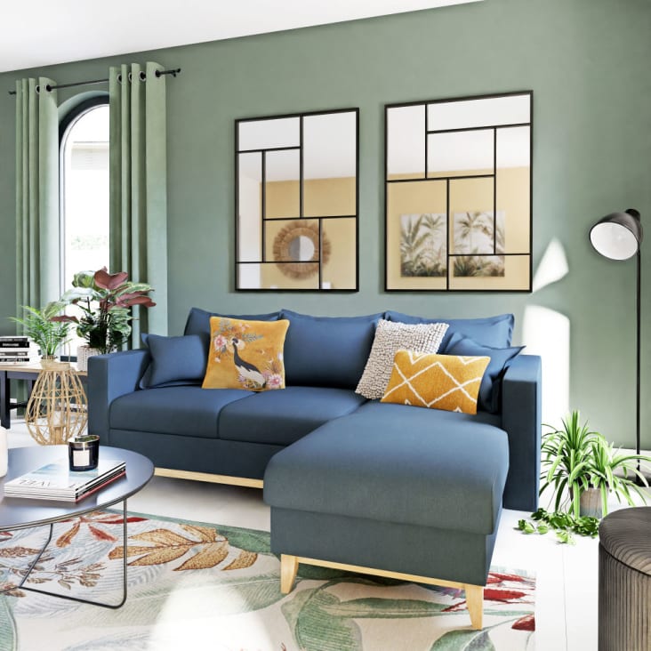 Maisons du Monde JOSH - Espejo de metal negro 91x121 Liquidación