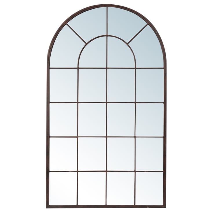 Maisons du Monde Rusty - Espejo arco de metal 65x110