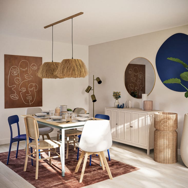 Maisons du Monde CLEMENT - Espejo redondo de metal dorado D.90 Rebajas online