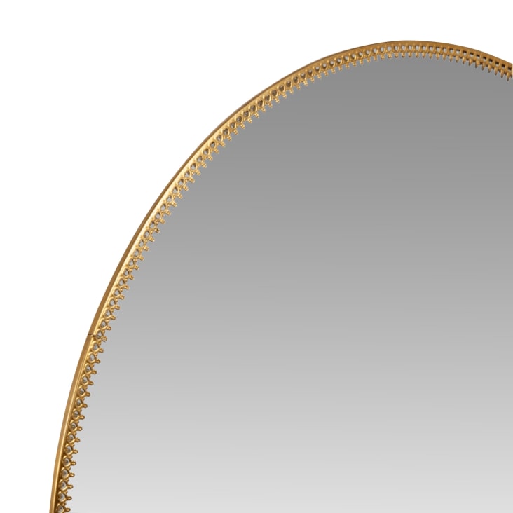 Maisons du Monde ARADAH - Espejo redondo con remate de metal dorado D. 40 Rebajas top