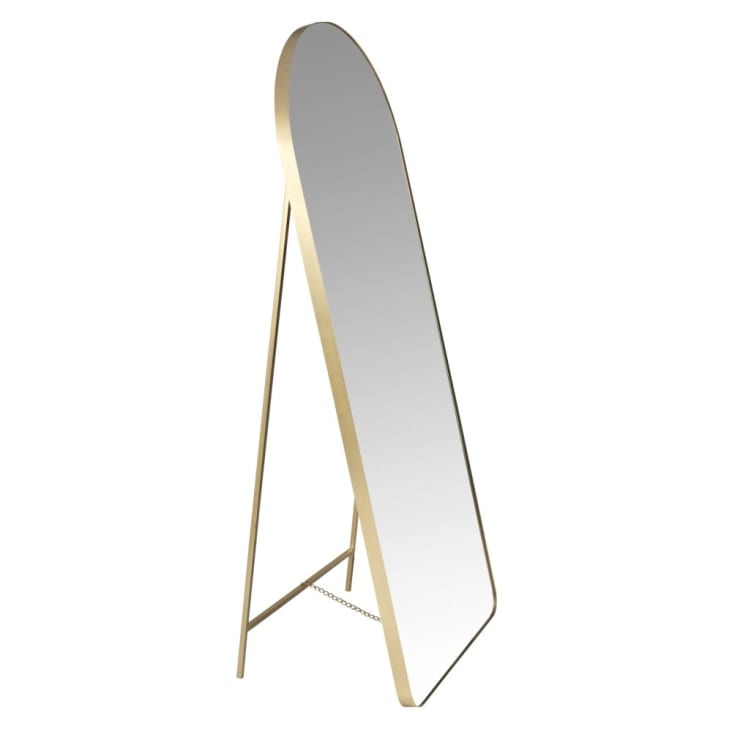 Maisons du Monde LISA - Espejo grande y arqueado de metal dorado 60 x 150 cm ÚLTIMAS EDICIONES
