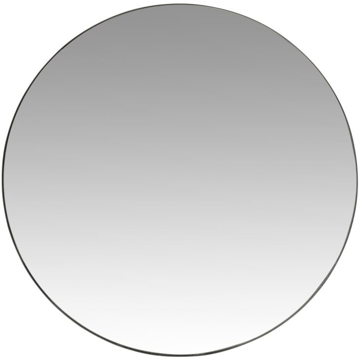 Maisons du Monde CLEMENT - Espejo de metal negro D.90