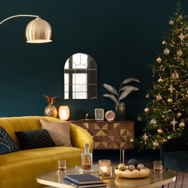 Maisons du Monde ORANGERIE - Espejo de metal dorado 50x70 Último día