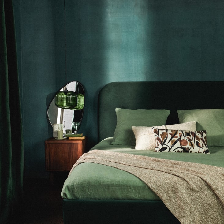Maisons du Monde FAUSTO - Espejo ovalado de metal negro 43 x 65 Precio de fábrica