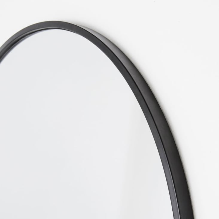 Maisons du Monde JULIO - Espejo de metal negro 65x140 Promoción por tiempo limitado
