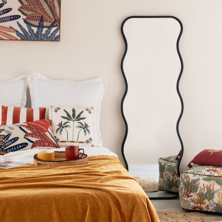 Maisons du Monde CAMIL - Espejo con ondas negro 51 x 150 Solo hoy