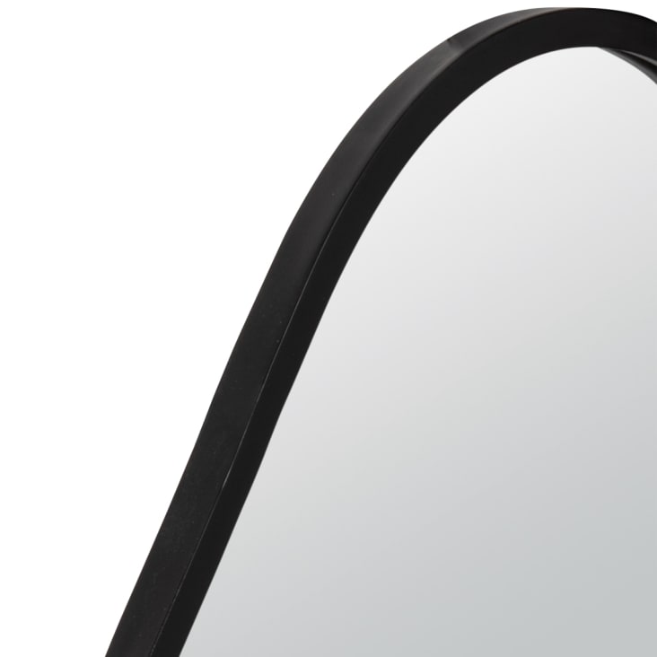 Maisons du Monde Gunnar - Espejo de metal negro de 46x79 cm Promoción trimestral