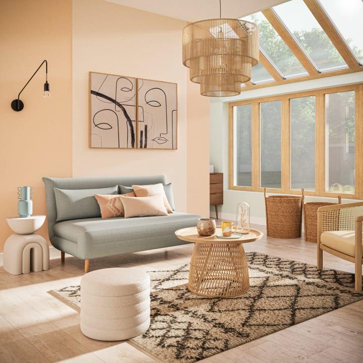 Maisons du Monde VINCENT - Díptico con estampado abstracto beige negro y marrón 84 x 60 Grandes descuentos
