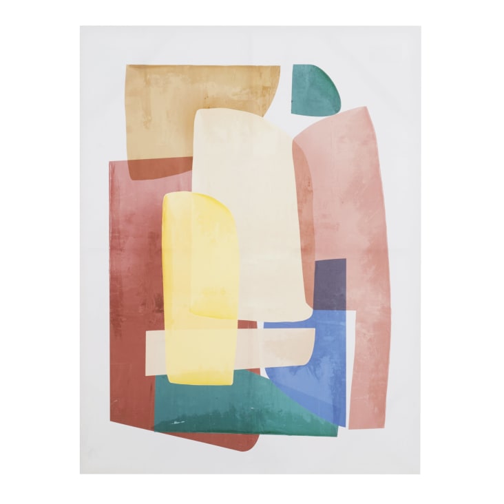 Maisons du Monde ELOANE - Lienzo con estampado abstracto multicolor 90 x 120 Ahorra y exporta