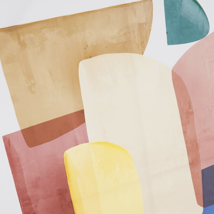 Maisons du Monde ELOANE - Lienzo con estampado abstracto multicolor 90 x 120 Ahorra y exporta