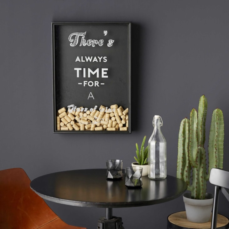 Maisons du Monde Happy Hour - Decoración de pared de cristal impreso 46x65 Libre de impuestos