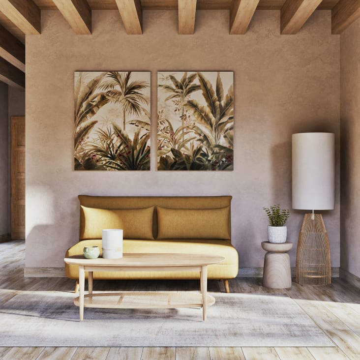 Maisons du Monde Lienzos con paisaje tropical 160x100 (x2) Ofertas de temporada