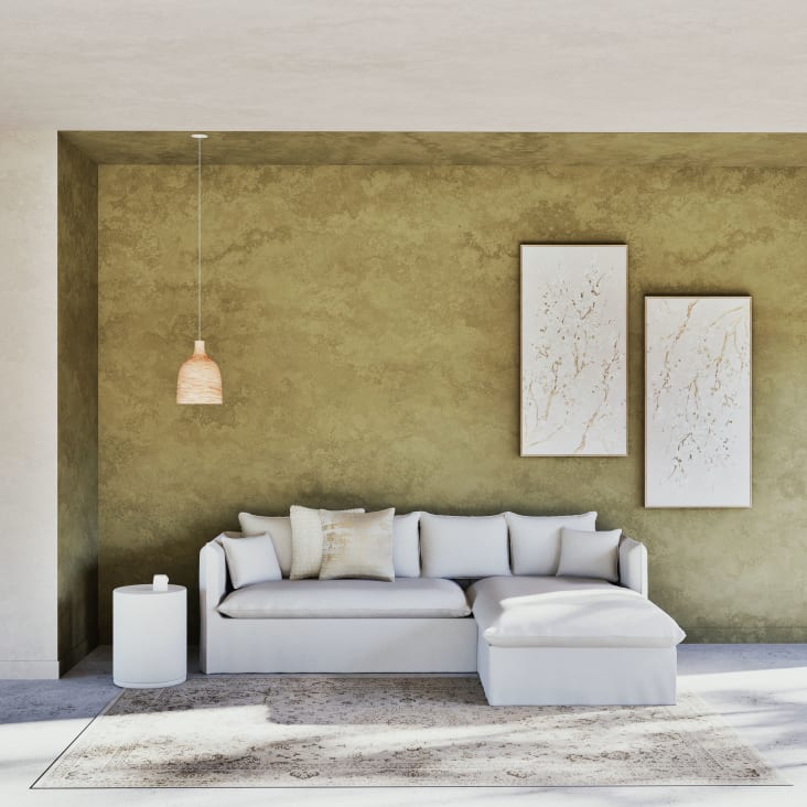 Maisons du Monde Namos - Cuadro beige y dorado de 132x67 cm Grandes ahorros
