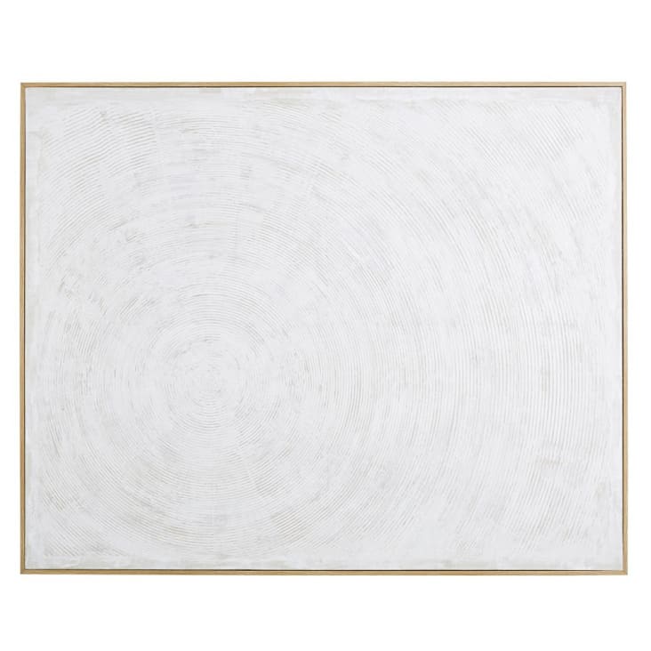 Maisons du Monde YVILAC - Lienzo pintado blanco 153x123