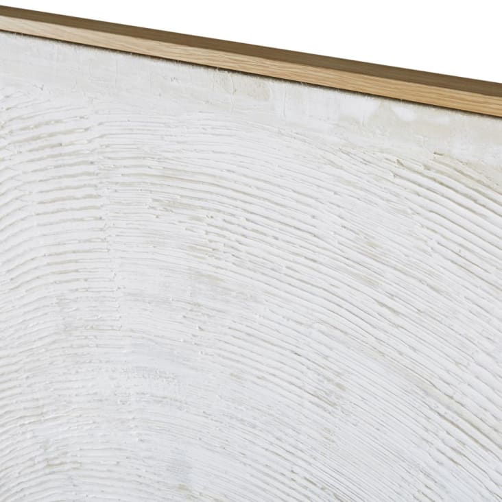 Maisons du Monde YVILAC - Lienzo pintado blanco 153x123 Ventas relámpago