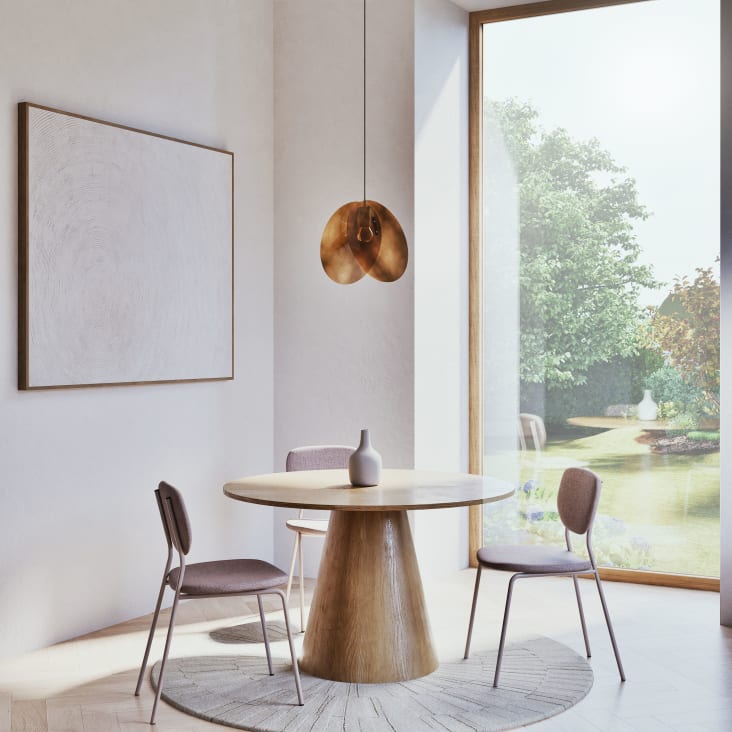 Maisons du Monde YVILAC - Lienzo pintado blanco 153x123 Ventas relámpago