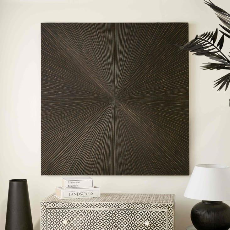 Maisons du Monde Nairobi - Decoración de pared con imitación a madera esculpida 120x120 Descuento