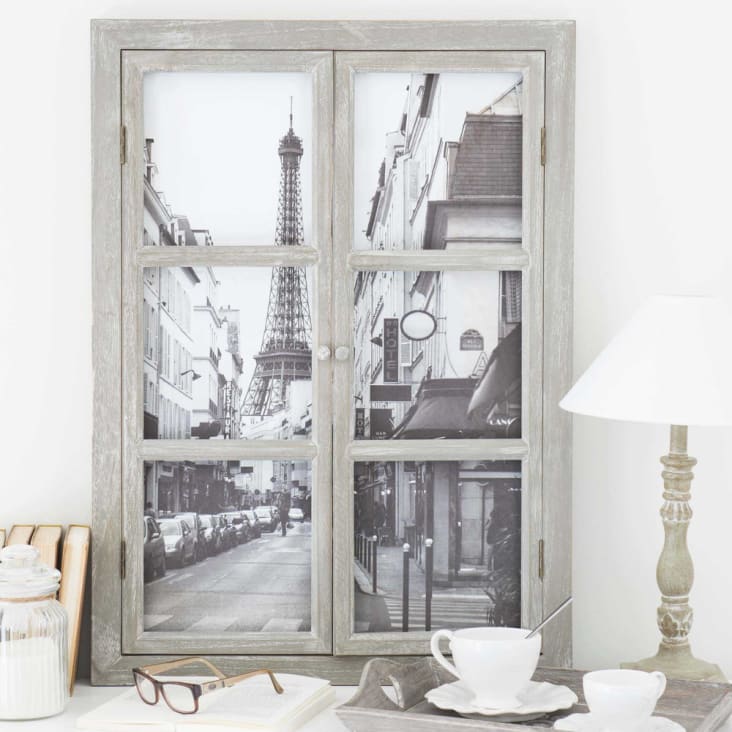 Maisons du Monde Paris - Cuadro ventana de madera 57x79 Tienda