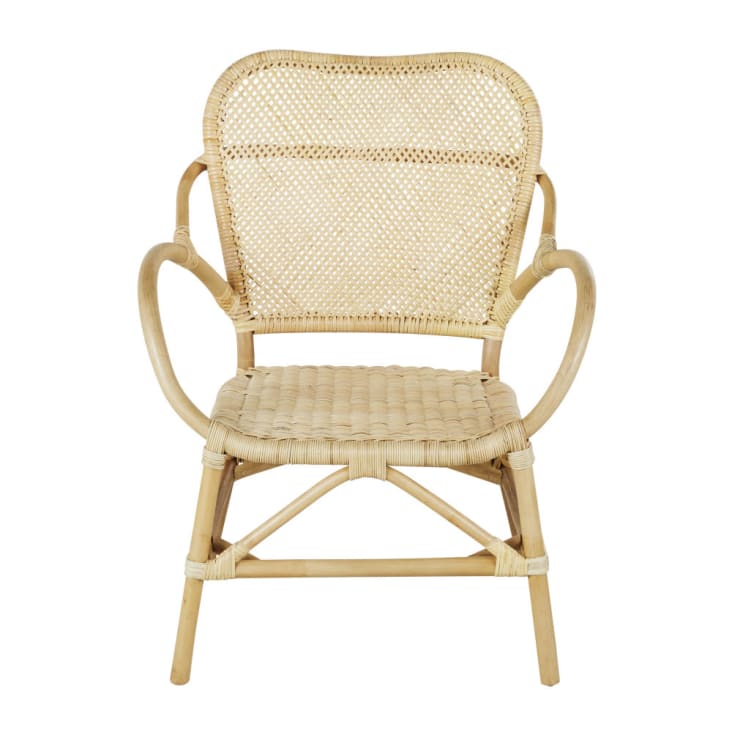 Maisons du Monde Kintamini Business - Silla de comedor profesional de ratán beige Últimos 3 días