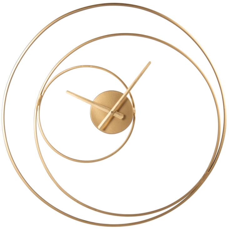 Maisons du Monde HAMRA - Reloj con círculos de metal dorado D. 60 Oferta especial de fábrica