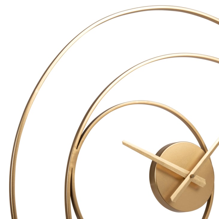 Maisons du Monde HAMRA - Reloj con círculos de metal dorado D. 60 Oferta especial de fábrica
