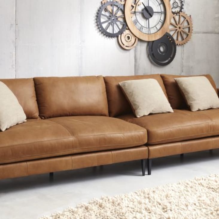 Maisons du Monde Hipster - Reloj industrial bicolor 145x109 cm Grandes descuentos