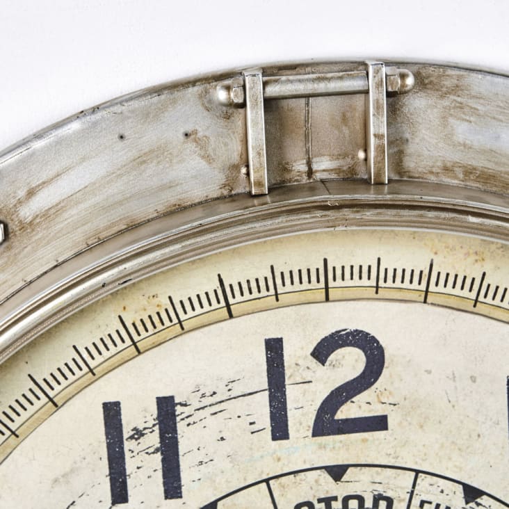 Maisons du Monde MIDLAND - Reloj industrial de metal con efecto envejecido D.85 Descuentos del mes