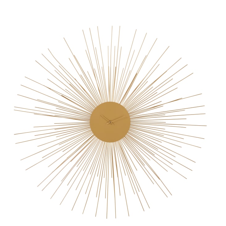 Maisons du Monde Callista - Reloj de metal dorado D.95