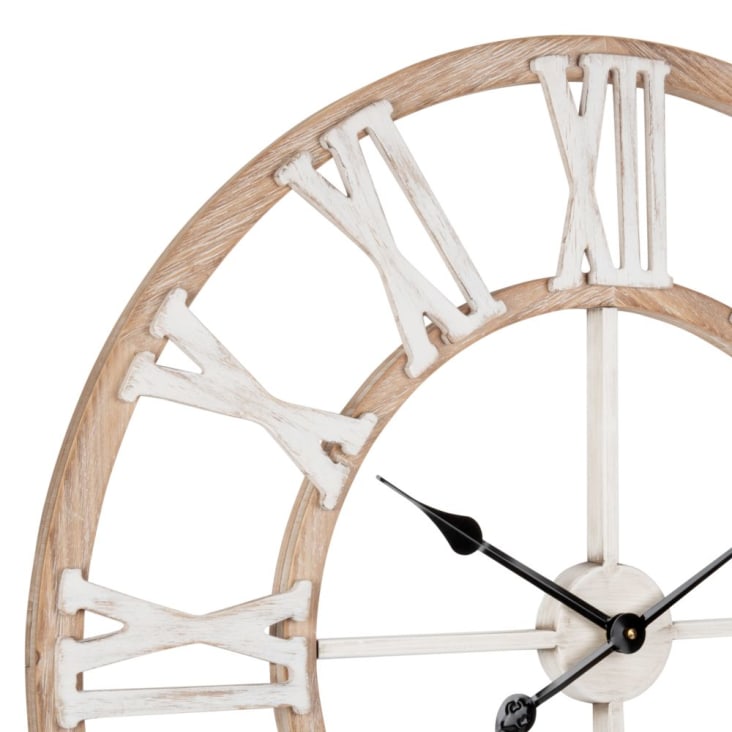Maisons du Monde IRVINE - Reloj de color natural y blanco D.70 Devoluciones gratuitas