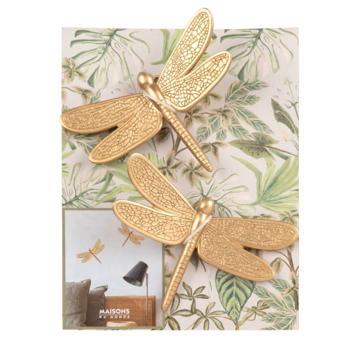 Maisons du Monde Lbélulas doradas para decorar la pared de 10x14 cm (x2) Ofertas