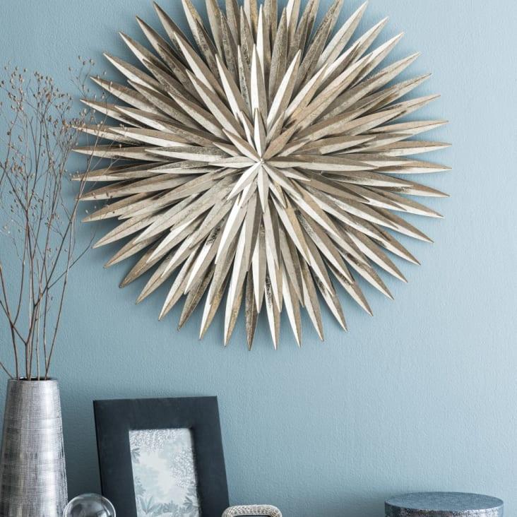 Maisons du Monde SOLINI - Decoración de pared de metal dorado 65x65 Envío gratis