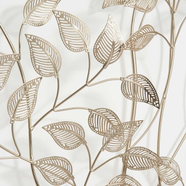 Maisons du Monde Decoración de pared con ramaje de metal dorado 110x65 Últimos 3 días