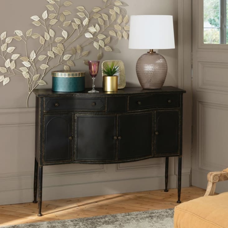 Maisons du Monde Decoración de pared con ramaje de metal dorado 110x65 Últimos 3 días