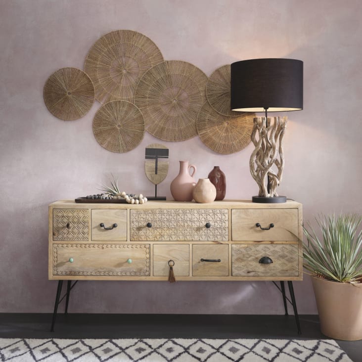 Maisons du Monde SONORA - Decoración de pared de yute 132x79 Promoción por tiempo limitado
